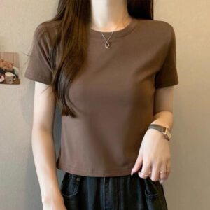 LP230 230g女裝露臍平腳T恤