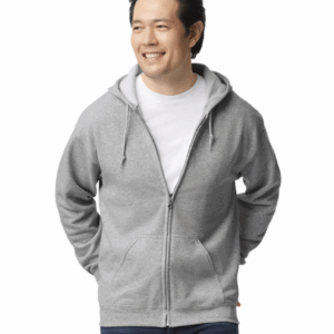 Gildan抓毛底有帽拉鍊衛衣